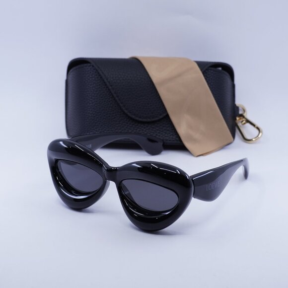 Loewe LW40097I 01A Cat Eye Sunglasses – Black\Smoke